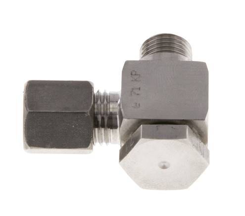 6S & G1/4'' Stainless Steel Swivel Joint Compression Fitting with Male Threads 400 bar Rotatable ISO 8434-1