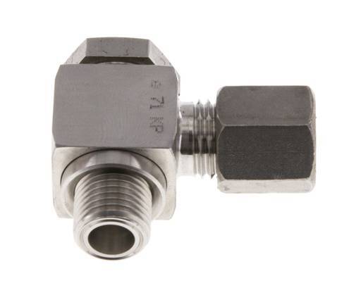 6S & G1/4'' Stainless Steel Swivel Joint Compression Fitting with Male Threads 400 bar Rotatable ISO 8434-1