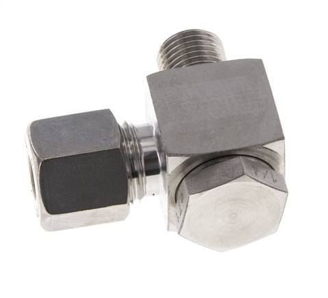 8S & G1/4'' Stainless Steel Swivel Joint Compression Fitting with Male Threads 400 bar Rotatable ISO 8434-1