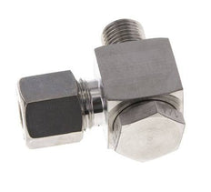 8S & G1/4'' Stainless Steel Swivel Joint Compression Fitting with Male Threads 400 bar Rotatable ISO 8434-1