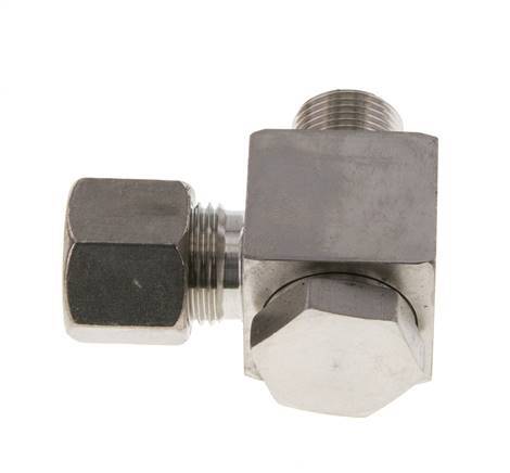 10S & G3/8'' Stainless Steel Swivel Joint Compression Fitting with Male Threads 400 bar Rotatable ISO 8434-1