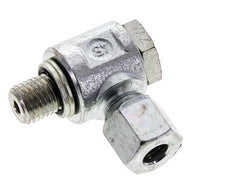 8L & M12x1.5 Zink plated Steel Swivel Joint Cutting Fitting with Male Threads 315 bar NBRO-ring Rotatable ISO 8434-1