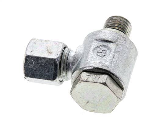 8L & M12x1.5 Zink plated Steel Swivel Joint Cutting Fitting with Male Threads 315 bar NBRO-ring Rotatable ISO 8434-1