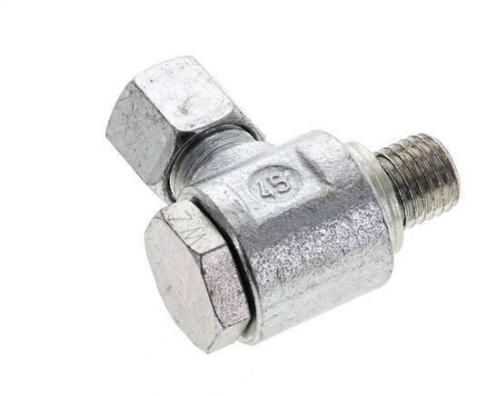 8L & M12x1.5 Zink plated Steel Swivel Joint Cutting Fitting with Male Threads 315 bar NBRO-ring Rotatable ISO 8434-1