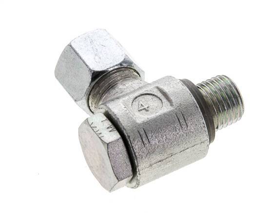 10L & M14x1.5 Zink plated Steel Swivel Joint Cutting Fitting with Male Threads 315 bar NBRO-ring Rotatable ISO 8434-1