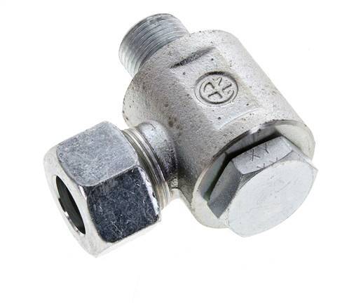 15L & M18x1.5 Zink plated Steel Swivel Joint Cutting Fitting with Male Threads 315 bar NBRO-ring Rotatable ISO 8434-1