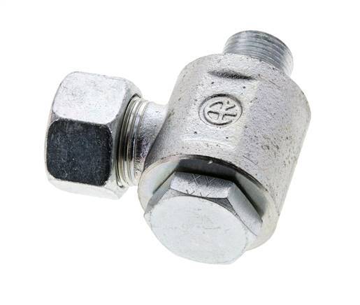 15L & M18x1.5 Zink plated Steel Swivel Joint Cutting Fitting with Male Threads 315 bar NBRO-ring Rotatable ISO 8434-1