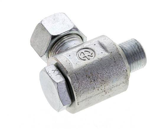 15L & M18x1.5 Zink plated Steel Swivel Joint Cutting Fitting with Male Threads 315 bar NBRO-ring Rotatable ISO 8434-1