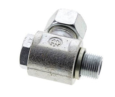 15L & M18x1.5 Zink plated Steel Swivel Joint Cutting Fitting with Male Threads 315 bar NBRO-ring Rotatable ISO 8434-1