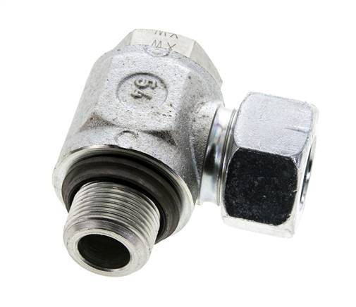 18L & M22x1.5 Zink plated Steel Swivel Joint Cutting Fitting with Male Threads 315 bar NBRO-ring Rotatable ISO 8434-1