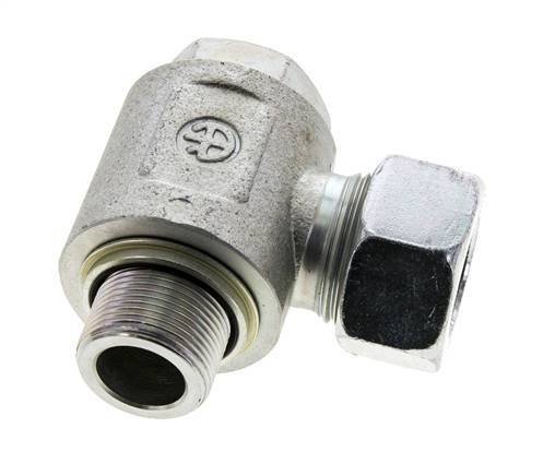 22L & M26x1.5 Zink plated Steel Swivel Joint Cutting Fitting with Male Threads 160 bar NBRO-ring Rotatable ISO 8434-1