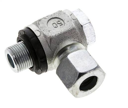 14S & M20x1.5 Zink plated Steel Swivel Joint Cutting Fitting with Male Threads 400 bar NBRO-ring Rotatable ISO 8434-1