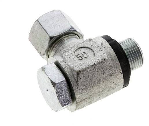14S & M20x1.5 Zink plated Steel Swivel Joint Cutting Fitting with Male Threads 400 bar NBRO-ring Rotatable ISO 8434-1