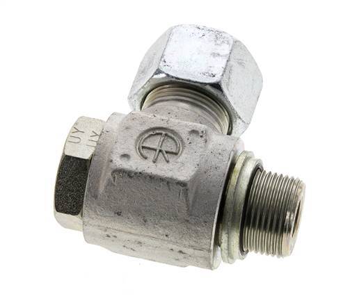 16S & M22x1.5 Zink plated Steel Swivel Joint Cutting Fitting with Male Threads 400 bar NBRO-ring Rotatable ISO 8434-1