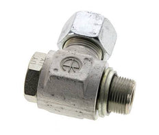 16S & M22x1.5 Zink plated Steel Swivel Joint Cutting Fitting with Male Threads 400 bar NBRO-ring Rotatable ISO 8434-1