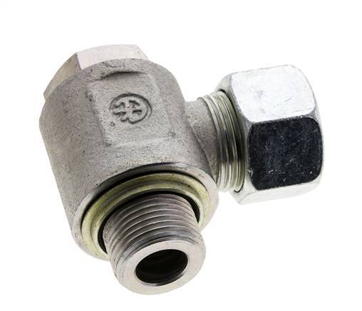 20S & M27x2 Zink plated Steel Swivel Joint Cutting Fitting with Male Threads 400 bar NBRO-ring Rotatable ISO 8434-1