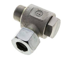 20S & M27x2 Zink plated Steel Swivel Joint Cutting Fitting with Male Threads 400 bar NBRO-ring Rotatable ISO 8434-1