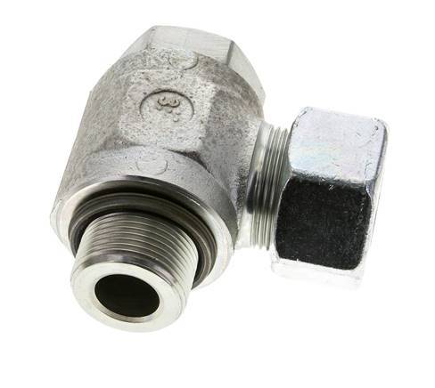 25S & M33x2 Zink plated Steel Swivel Joint Cutting Fitting with Male Threads 250 bar NBRO-ring Rotatable ISO 8434-1