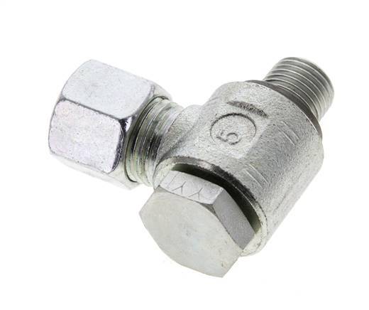 10L & G1/4'' Zink plated Steel Swivel Joint Cutting Fitting with Male Threads 315 bar NBRO-ring Rotatable ISO 8434-1
