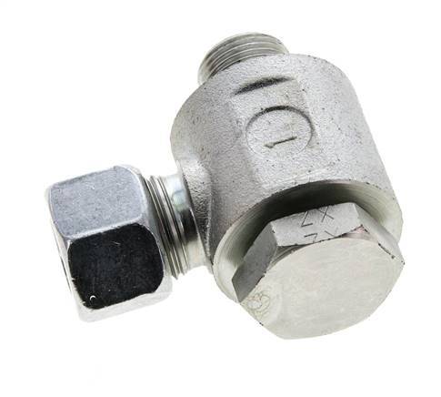 12L & G3/8'' Zink plated Steel Swivel Joint Cutting Fitting with Male Threads 315 bar NBRO-ring Rotatable ISO 8434-1