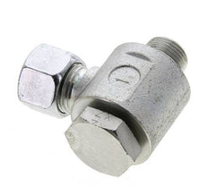 12L & G3/8'' Zink plated Steel Swivel Joint Cutting Fitting with Male Threads 315 bar NBRO-ring Rotatable ISO 8434-1