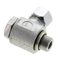 12L & G3/8'' Zink plated Steel Swivel Joint Cutting Fitting with Male Threads 315 bar NBRO-ring Rotatable ISO 8434-1
