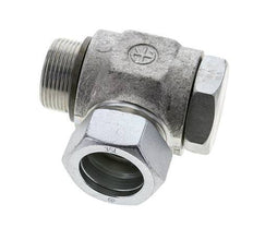 35L & G1-1/4'' Zink plated Steel Swivel Joint Cutting Fitting with Male Threads 160 bar NBRO-ring Rotatable ISO 8434-1
