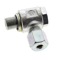 6S & G1/4'' Zink plated Steel Swivel Joint Cutting Fitting with Male Threads 400 bar NBRO-ring Rotatable ISO 8434-1