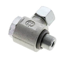 10S & G3/8'' Zink plated Steel Swivel Joint Cutting Fitting with Male Threads 400 bar NBRO-ring Rotatable ISO 8434-1