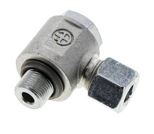 10S & G3/8'' Zink plated Steel Swivel Joint Cutting Fitting with Male Threads 400 bar NBRO-ring Rotatable ISO 8434-1