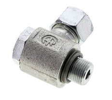 12S & G3/8'' Zink plated Steel Swivel Joint Cutting Fitting with Male Threads 400 bar NBRO-ring Rotatable ISO 8434-1