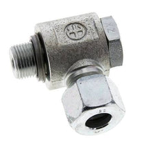 12S & G3/8'' Zink plated Steel Swivel Joint Cutting Fitting with Male Threads 400 bar NBRO-ring Rotatable ISO 8434-1