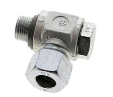 16S & G1/2'' Zink plated Steel Swivel Joint Cutting Fitting with Male Threads 400 bar NBRO-ring Rotatable ISO 8434-1