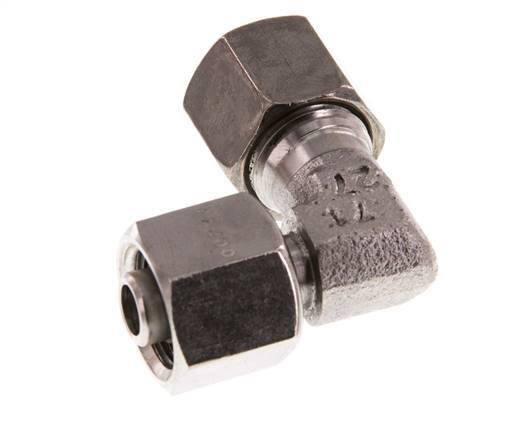 8L Stainless Steel Elbow Cutting Fitting with Swivel 315 bar FKM Adjustable ISO 8434-1