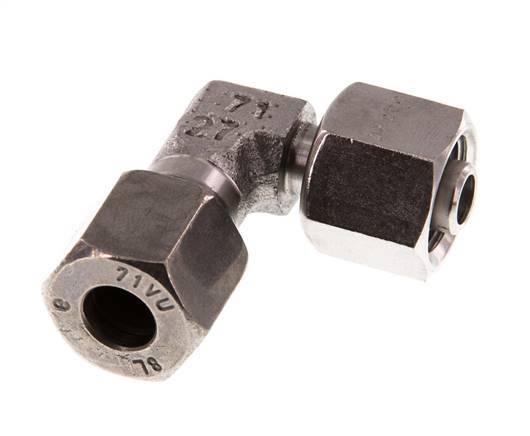 8L Stainless Steel Elbow Cutting Fitting with Swivel 315 bar FKM Adjustable ISO 8434-1