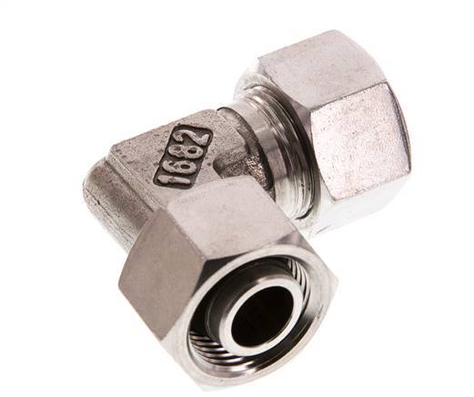 15L Stainless Steel Elbow Cutting Fitting with Swivel 315 bar FKM Adjustable ISO 8434-1