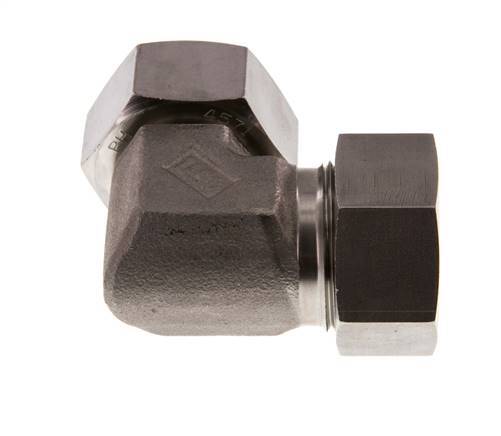 28L Stainless Steel Elbow Cutting Fitting with Swivel 160 bar FKM Adjustable ISO 8434-1
