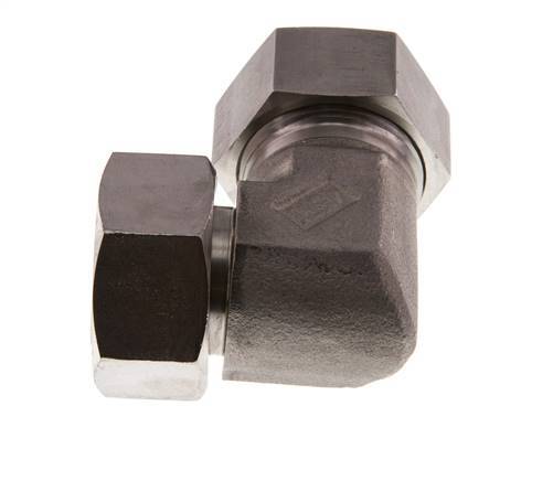 28L Stainless Steel Elbow Cutting Fitting with Swivel 160 bar FKM Adjustable ISO 8434-1