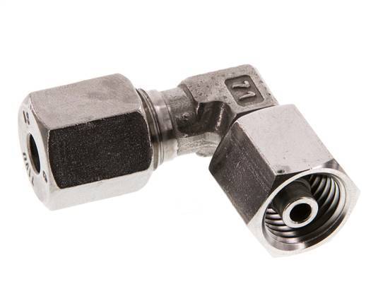 6S Stainless Steel Elbow Cutting Fitting with Swivel 630 bar FKM Adjustable ISO 8434-1