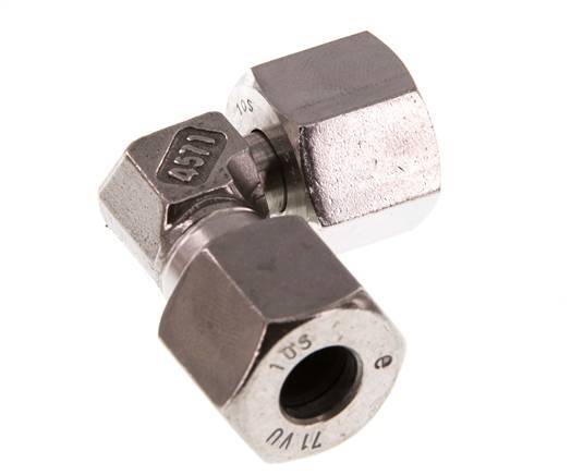 10S Stainless Steel Elbow Cutting Fitting with Swivel 630 bar FKM Adjustable ISO 8434-1