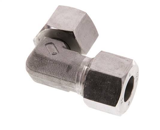 12S Stainless Steel Elbow Cutting Fitting with Swivel 630 bar FKM Adjustable ISO 8434-1