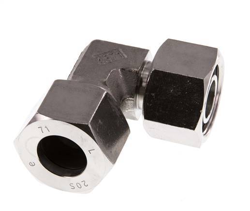 20S Stainless Steel Elbow Cutting Fitting with Swivel 400 bar FKM Adjustable ISO 8434-1