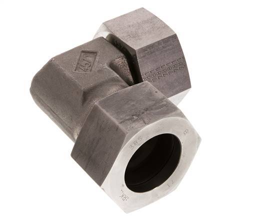 38S Stainless Steel Elbow Cutting Fitting with Swivel 315 bar FKM Adjustable ISO 8434-1