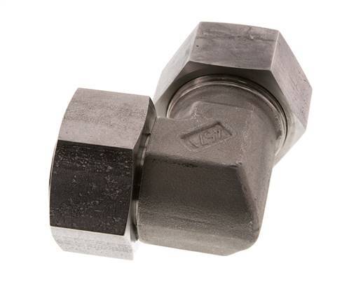 38S Stainless Steel Elbow Cutting Fitting with Swivel 315 bar FKM Adjustable ISO 8434-1