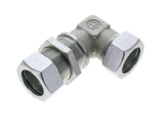 35L Zink plated Steel Elbow Cutting Fitting Bulkhead 160 bar ISO 8434-1