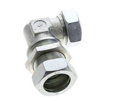 42L Zink plated Steel Elbow Cutting Fitting Bulkhead 160 bar ISO 8434-1