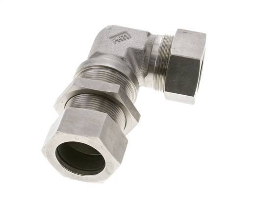 35L Stainless Steel Elbow Cutting Fitting Bulkhead 160 bar ISO 8434-1