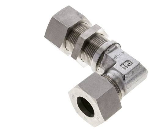 25S Stainless Steel Elbow Cutting Fitting Bulkhead 400 bar ISO 8434-1