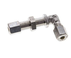 6L Stainless Steel Elbow Compression Fitting Bulkhead 315 bar ISO 8434-1