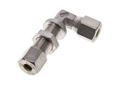 8S Stainless Steel Elbow Compression Fitting Bulkhead 500 bar ISO 8434-1